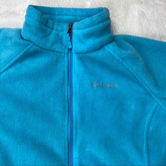 Columbia Kids Blue Turtleneck Fleece - Picture 3 of 6